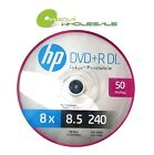 100 Hp 8x Blank Dvd r Dl Dual Double Layer 8 5gb White Inkjet Hub Printable