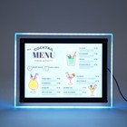 A4 Led Light Box Poster Frame Indoor Advertising Illuminated Projecting Sign