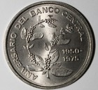 Costa Rica - 5 Colones  1975 Bu Defective Planchet    g959