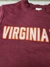 Nike Virginia Tech Hokies Maroon Crewneck Sweatshirt Size S Ncaa Orange White