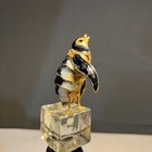 Value Arts Vtg Penguin Bottle Stopper Cloisonn   Articulated Ice Cube Handmade