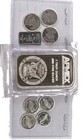 9 Pc  999 Fine Silver Lot 1 Oz Apmex Bar   8x 1 Gram Rounds