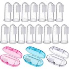 36 Pcs Baby Finger Toothbrushes With Storage Case Infant Toddlers Teeth Brushes
