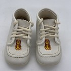 Vintage Size 3 Baby Shoes Unisex Lace Up Puppy Dog Made In Usa Man Made Material