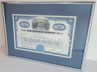 Erie Railroad Company Framed Stock Certificate 100 Shares Francis Dupont 1945