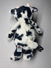 Jellycat London Cow Bashful Calf 12  Soft Plush Stuffed Animal Black White Spots