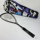 Black Knight Carbon 4 Titanium Bk 3110ti Squash Racquet   Rare Jaws Soft Case