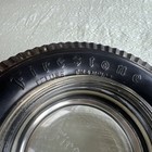 Vtg Firestone Table Ashtray Deluxe Champion Rubber Tire Glass Insert Advertising