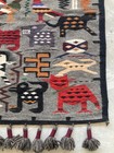 Vintage Mexican Handwoven Beautiful Native American Rug Carpet  103x60 In