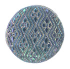 C1880-90s Victorian Glass Floral Geometric Gold Blue Carnival Luster Button Lot