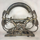 Antique 1928 Art Deco Seville Art Metal Studios Cast Iron Magazine  Rack