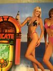 Vintage Tecate Cerveza Beer Poster Sexy Girls Bikinis Beach Pinup Jukebox Bar
