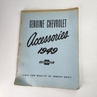 Vintage 1949 Chevrolet Accessories Catalog   Dealer Price List   Order Form Og