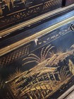 Vintage 20th Century British George Iii Style Chinoiserie Tall Secretary Cabinet