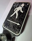 Crosswalk Pedestrian Traffic Sig Push Button Porcelain Right Arrow Sign 
