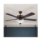 Concord Heritage 52  Led Ceiling Fan Indoor Light Fixture 5 Blade  Bronze white