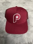Philadelphia Phillies Vintage Throwback 1970   s Logo Baseball Trucker Hat New P1