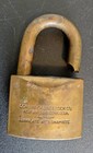 Nice Big Antique Vtg Brass Corbin Lock Padlock 4  And Nearly 1 25 Lbs 