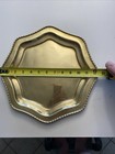 Ornate 12 5    Octagon Solid Brass Serving Tray Clean - Made In India Read Desc