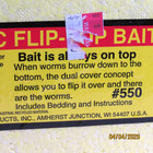 Magic Products Bait Box 8  X 5  X 5  Flip-top Hut - 550 Plus New Green Worm Box