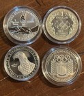Four Olympic Commemorative Silver Dollars90  Silver Coins