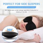 3d Soft Memory Foam Sleep Mask Eye Cover Travel Light Blockout