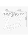 Luggage Rack-solid Wood Hotel Suitcase Stand  Foldable Travel Organizer