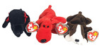Ty Beanie Babies Collection Bruno Rover Gigi Plush Stuffed Animals Lot Of 3