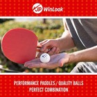  jp Winlook Ping Pong Paddles Set With Balls   Case - Table Tennis Racket Set 