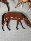Vintage Louis Marx Johnny West Horse Lot 3 Thunderbolt Foal Saddle Tack