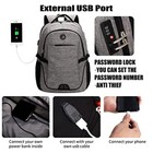 Shrradoo Anti Theft Laptop Backpack Travel Backpacks With Usb Charging Port 