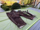Nwt  149 Lederhosen 4u Hans Oktoberfest Bavarian Pants Trouser 33  Suede Leather