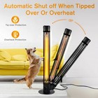 For Outdoor Use  45  1500w Outdoor Electric Heaters  Large Standing Infrared Out