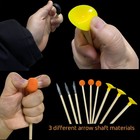  Handmade Wooden Bow And Arrow Set - 15 Wood Arrows   5 Types Of Black Rubber Shaf