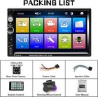 7  Double 2 Din Car Mp5 Player Bluetooth Touch Screen Stereo Radio With Camera
