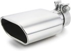  Square Exhaust Tip 3  Inlet  Coating Rectangle Exhaust Tailpipe Tip 3  X 5 5  