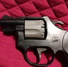 Vintage Wasp Italian Cap Guntoy Revolver     Edison Giocattoli Toy Black Plastic