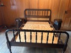 Antique Jenny Lind Spindle Bed  slightly Smaller Than Full Size  Perfect Conditi