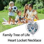 Tree Of Life Locket Necklace That Holds Pictures Sterling Silver Family Tree    