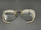 Antique 12k Gold Filled Ornate Rimless Optical Spectacles Eyeglasses With Case