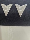 Western Collar Tips - Silver Tone Horseshoe 1 1 2  Screw-on
