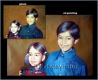 Custom High Quality Portrait From Your Photo  Oil On Canvas Hand Painting24 x36 