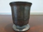 Outstanding Vintage European Pewter Tankard 3  Tall  y7-w7-a8 