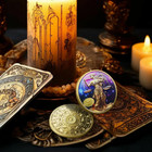 Zodiac Sign Coins Celestial Astrology Collectable Coin Hand-painted