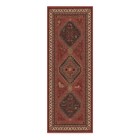  Washable Runner Rug     Zareen Scarlet Red 2 5x7  Stain-resistant  Non-slip 