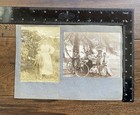 Interior Of A Home Early 1900 s   Family Under A Tree 5 Antique Vintage Photos