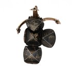 Yellow Gold Men s Masonic Ball Fob Pendant - 9k   925 Folding Orb Missing Parts