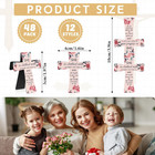 48 Pcs Christian Cross Magnetic Bookmarks Bible Verses Religious Page Markers