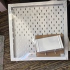 2 Pack Pegboard Organizer W  Accessories Mini Metal Holder  Plastic Clips  Nip