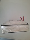Vintage 1988 Chanel No5 Zip Pouch Makeup Bag Rare White Waterproof 